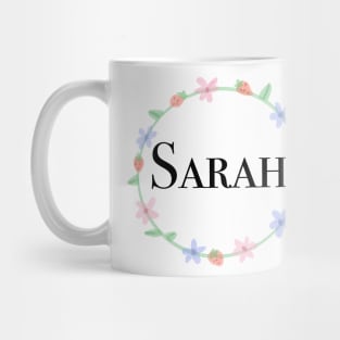 Sarah name design Mug